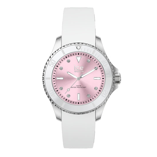 Ice 20366 watch for women with a pink dial and silicone strap.