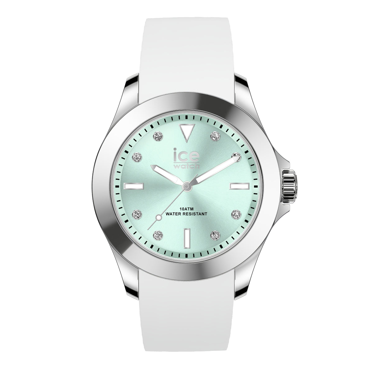 Ice 20381 watch for unisex with a green dial and silicone strap.