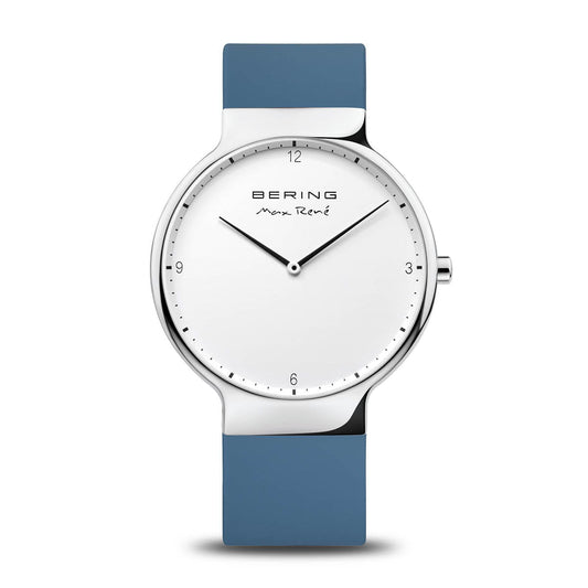 Bering 15540-700 watch for man with a grey dial and silicone strap.