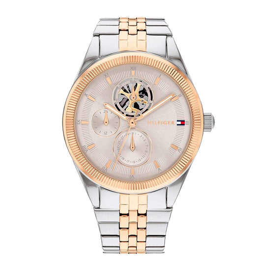 Tommy Hilfiger 1782716 watch for women with a silver dial and stainless steel strap.