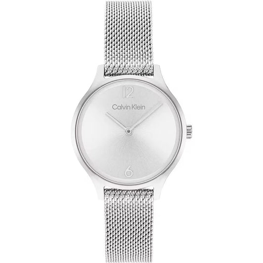 Calvin Klein 25200058 watch for women with a grey dial and stainless steel strap.
