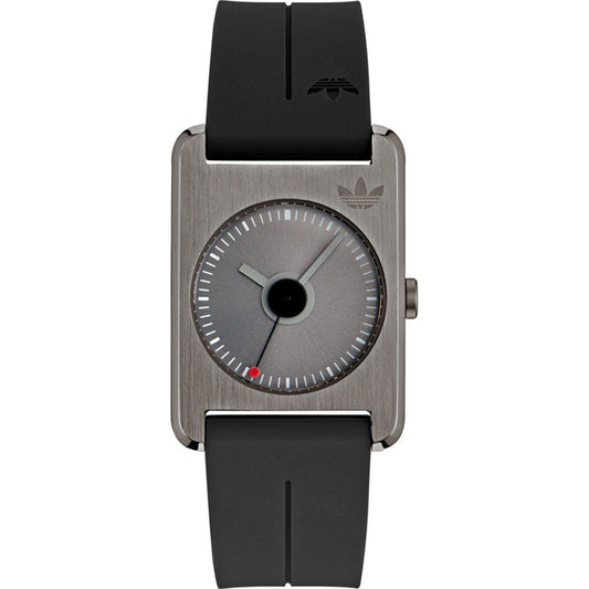 Adidas AOST23563 watch for unisex with a grey dial and silicone strap.