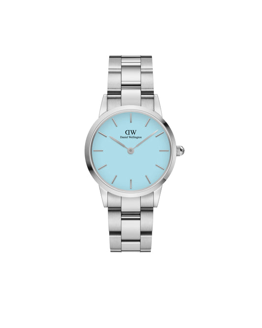 Daniel Wellington DW00100540 watch for women with a blue dial and stainless steel strap.