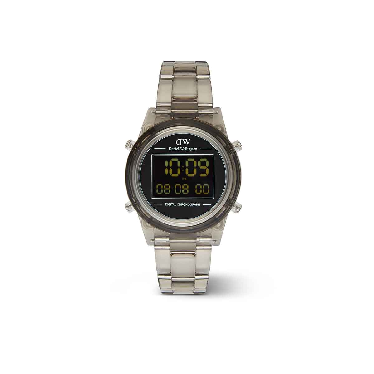 Daniel Wellington DW00100760 watch for unisex with a black dial and resin strap.