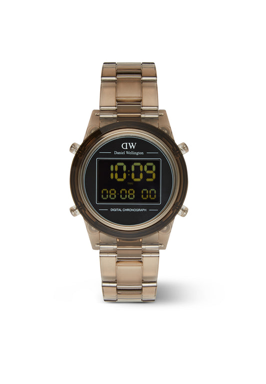 Daniel Wellington DW00100761 watch for unisex with a black dial and resin strap.