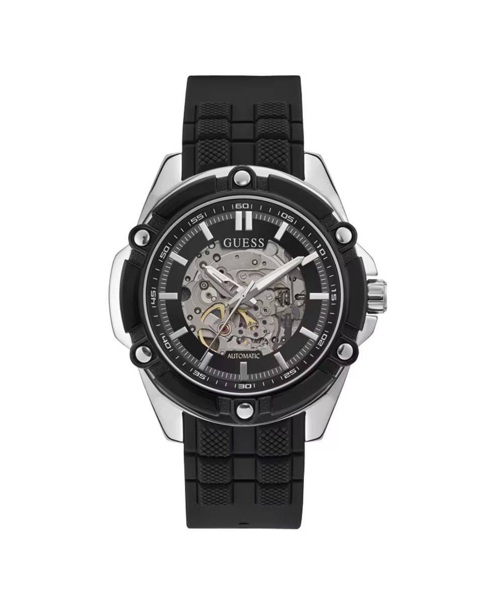 Guess GW0061G1 watch for man with a grey dial and silicone strap.