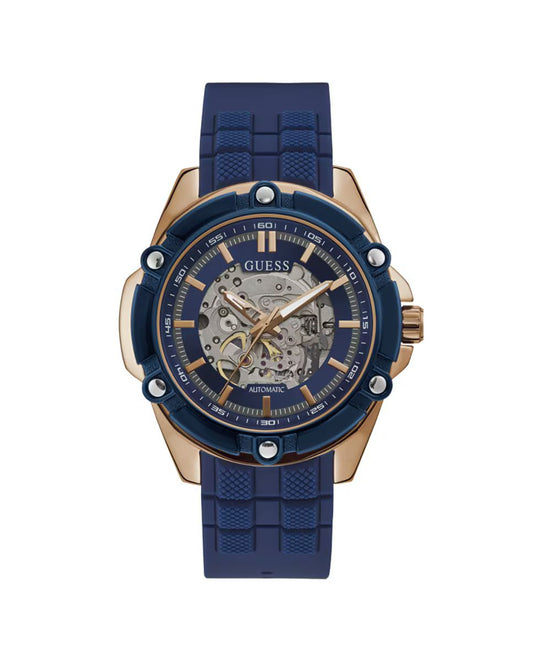 Guess GW0061G3 watch for man with a blue dial and silicone strap.
