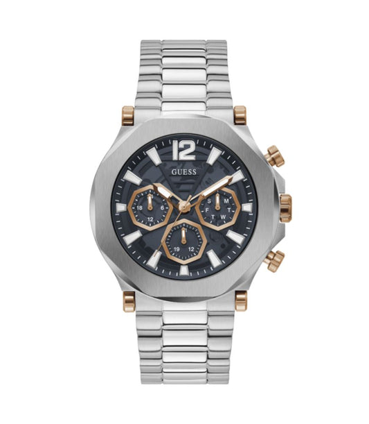 Guess GW0539G1 watch for man with a grey dial and stainless steel strap.