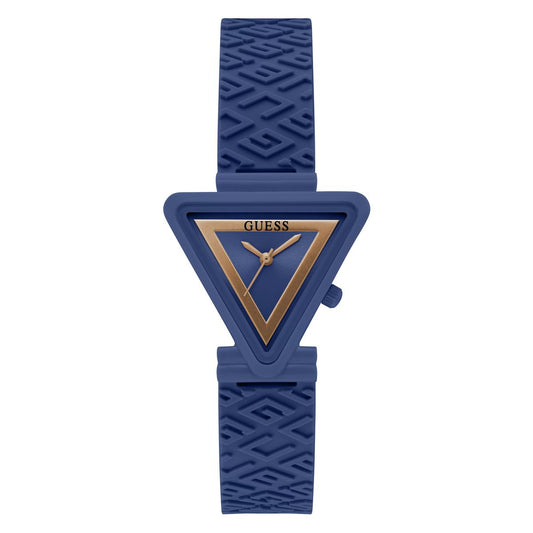 Guess GW0543L7 watch for women with a blue dial and silicone strap.