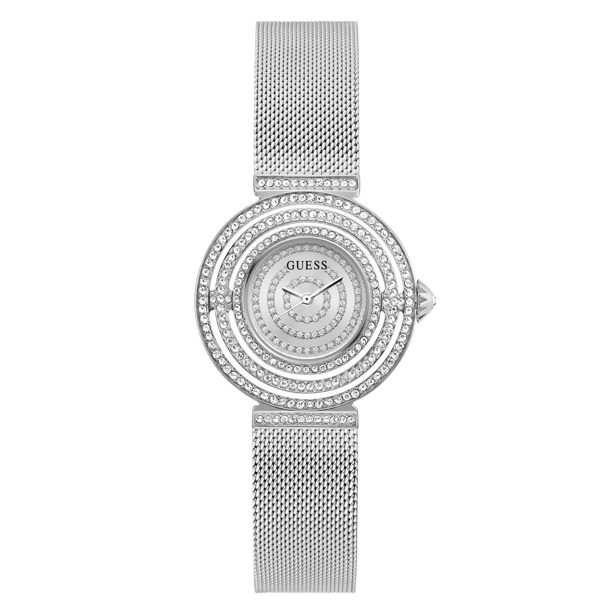 Guess GW0550L1 watch for women with a grey dial and stainless steel strap.
