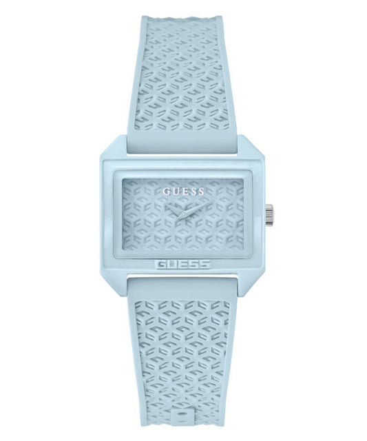 Guess GW0677L3 watch for women with a blue dial and silicone strap.