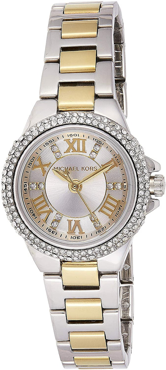 Michael Kors MK3260 watch for women with a grey dial and steel strap.