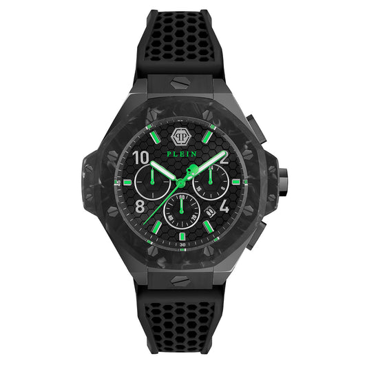 Philipp Plein PWPRA0624 watch for man with a black dial and silicone strap.