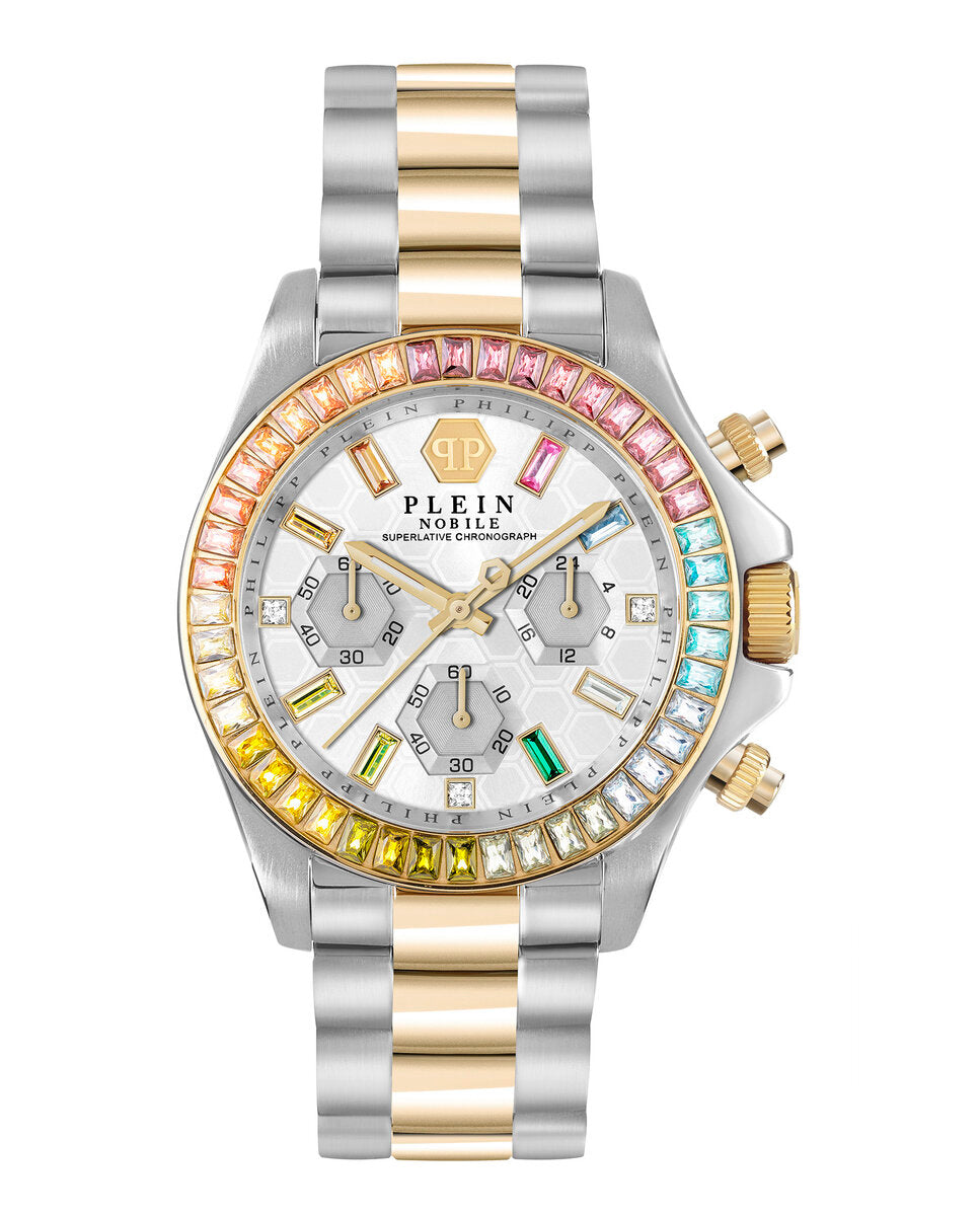 Philipp Plein PWSBA0523 watch for women with a grey dial and stainless steel strap.
