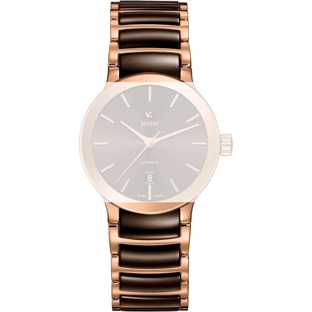 Rado R30183774 watch for man with a white dial and stainless steel strap.