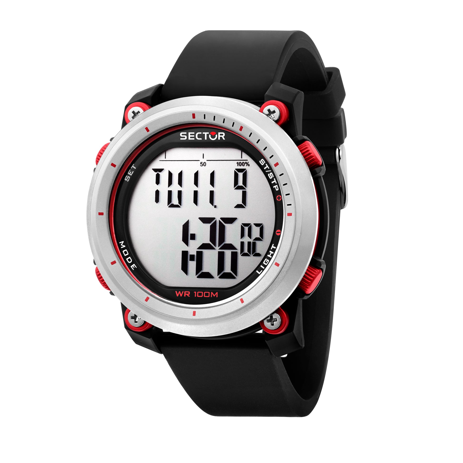 Sector R3251546002 watch for man with a  dial and silicone strap.