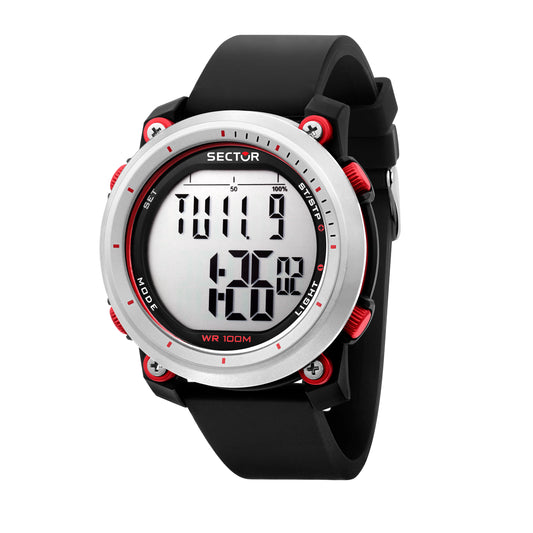 Sector R3251546002 watch for man with a  dial and silicone strap.
