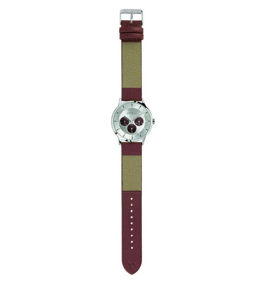 Breil TW1733 watch for man with a white dial and fabric strap.