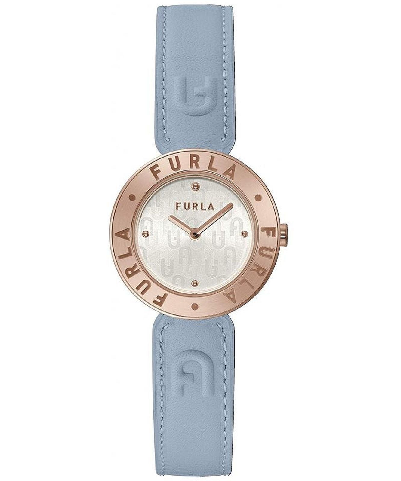 Furla WW00004006L3 watch for women with a grey dial and leather strap.