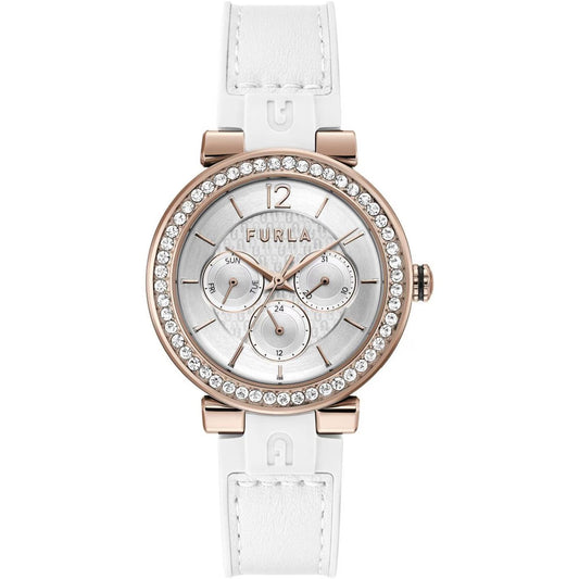 Furla WW00011003L3 watch for women with a grey dial and silicone strap.