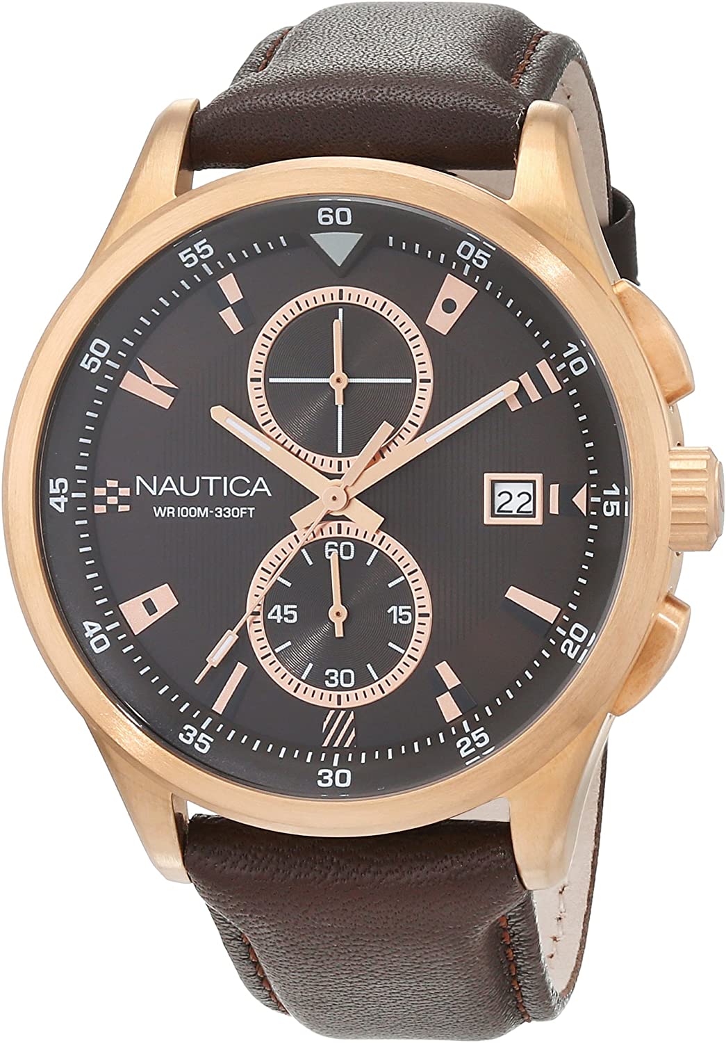 Nautica NAD19557G Men Watch 44mm 10 ATM